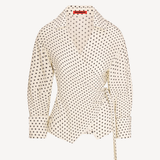 Anya Crepe Wrap Top