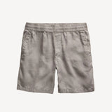 Lightweight Linen Short in Fog