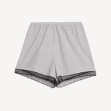 Lace Bias Short in Pinstripe