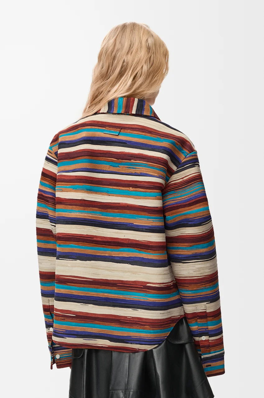 Striped Button Down Overshirt