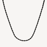 Braided Silk Cord Necklace