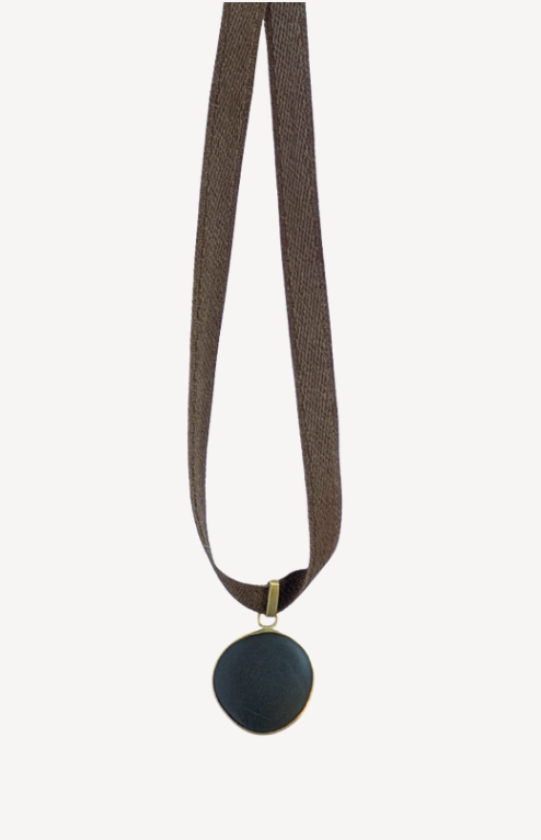 Black Moon Stone Pendant