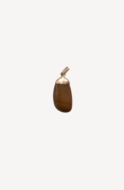 Caramel Drop Stone Pendant