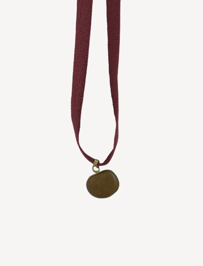 Toffee Bean Stone Pendant