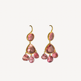 Pink Tourmaline Gabrielle D'estrees Earrings