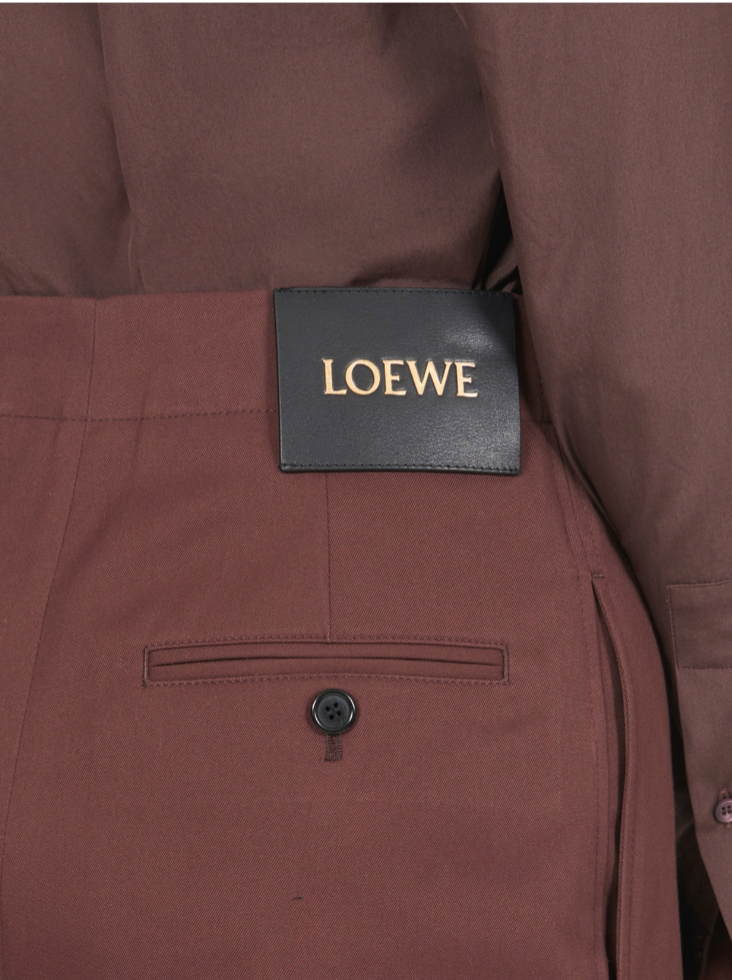 Cropped Belted Trousers