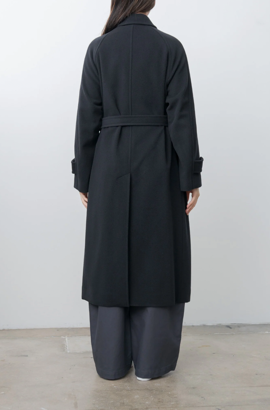 Super Fine Wool Mosser Soutien Collar Coat