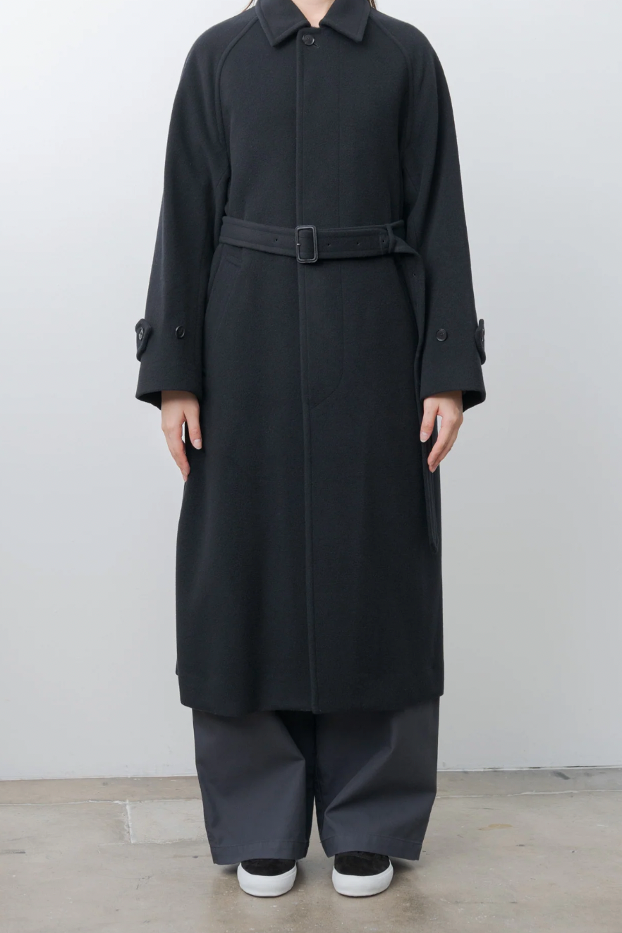 Super Fine Wool Mosser Soutien Collar Coat