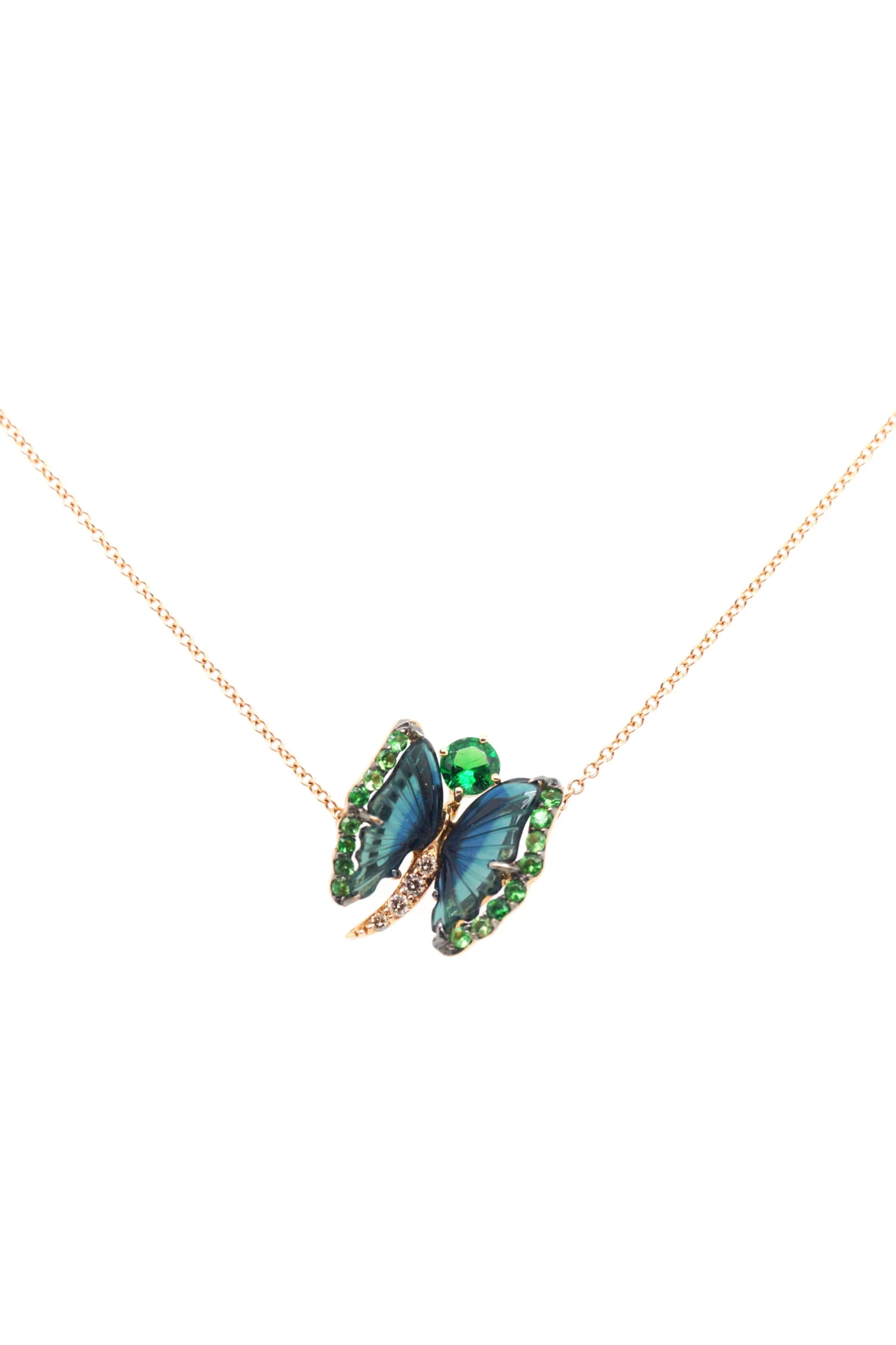 Blue Tourmaline Parvaneh Necklace 7