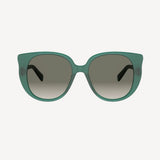 Triomphe Mini in Shiny Dark Green / Gradient Brown