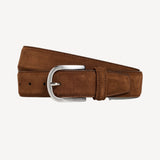 Suede Belt in Mid Brown