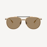 Brunello Cucinelli X Oliver Peoples Gold Demishiny in Caffelatte