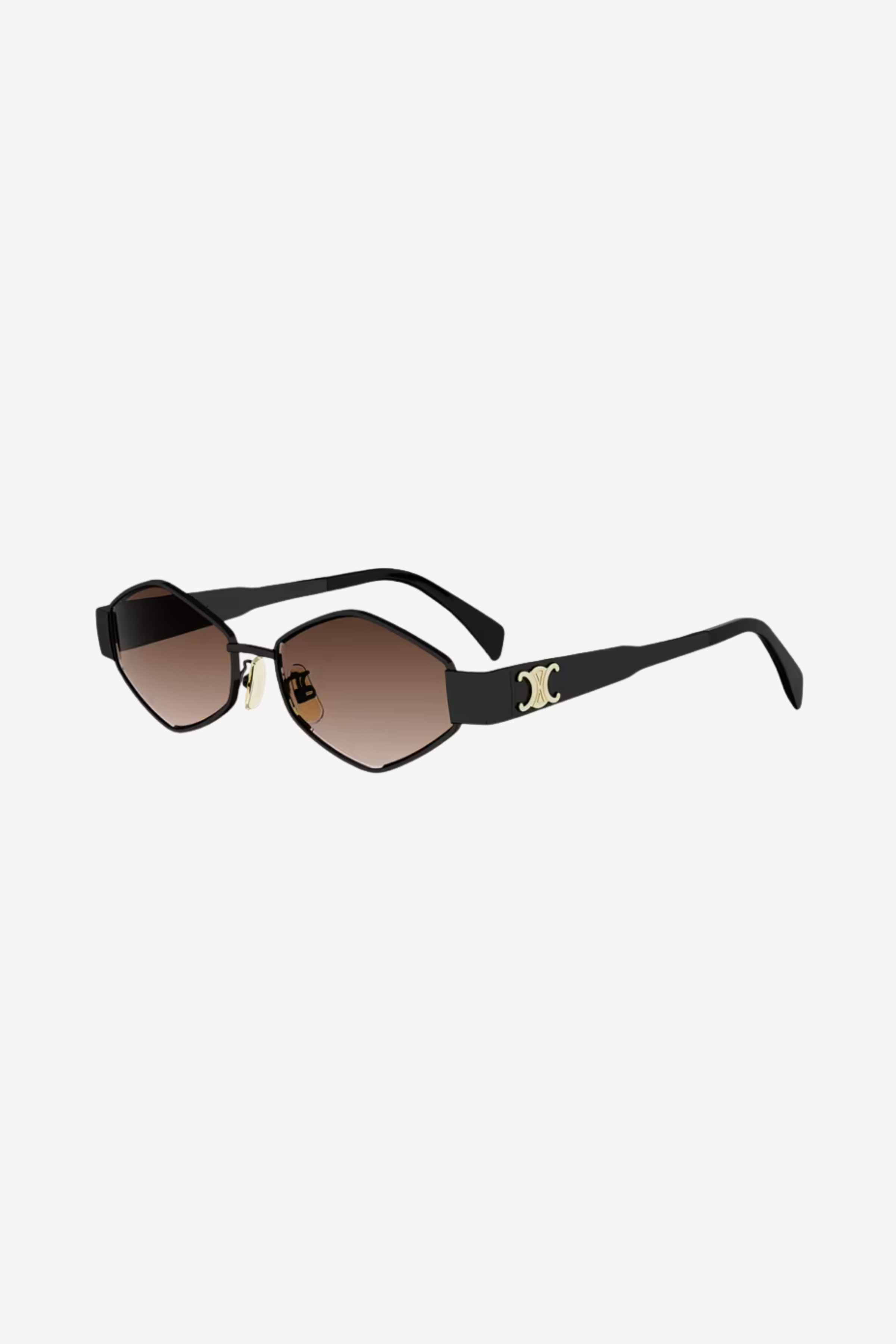 Metal Triomphe in Shiny Black / Gradient Brown