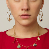 Seven Wire Charm Necklace