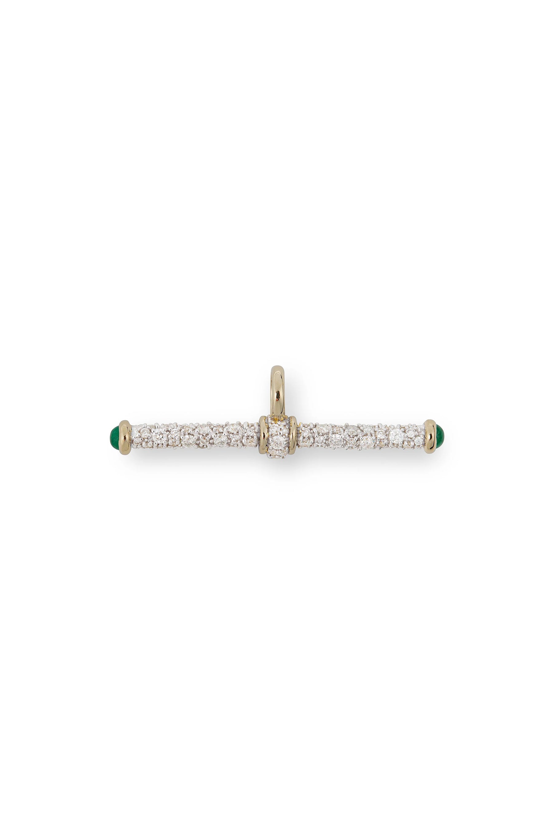 Diamond Pavé T-Bar Pendant