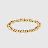 Gold Curb 7 Bracelet