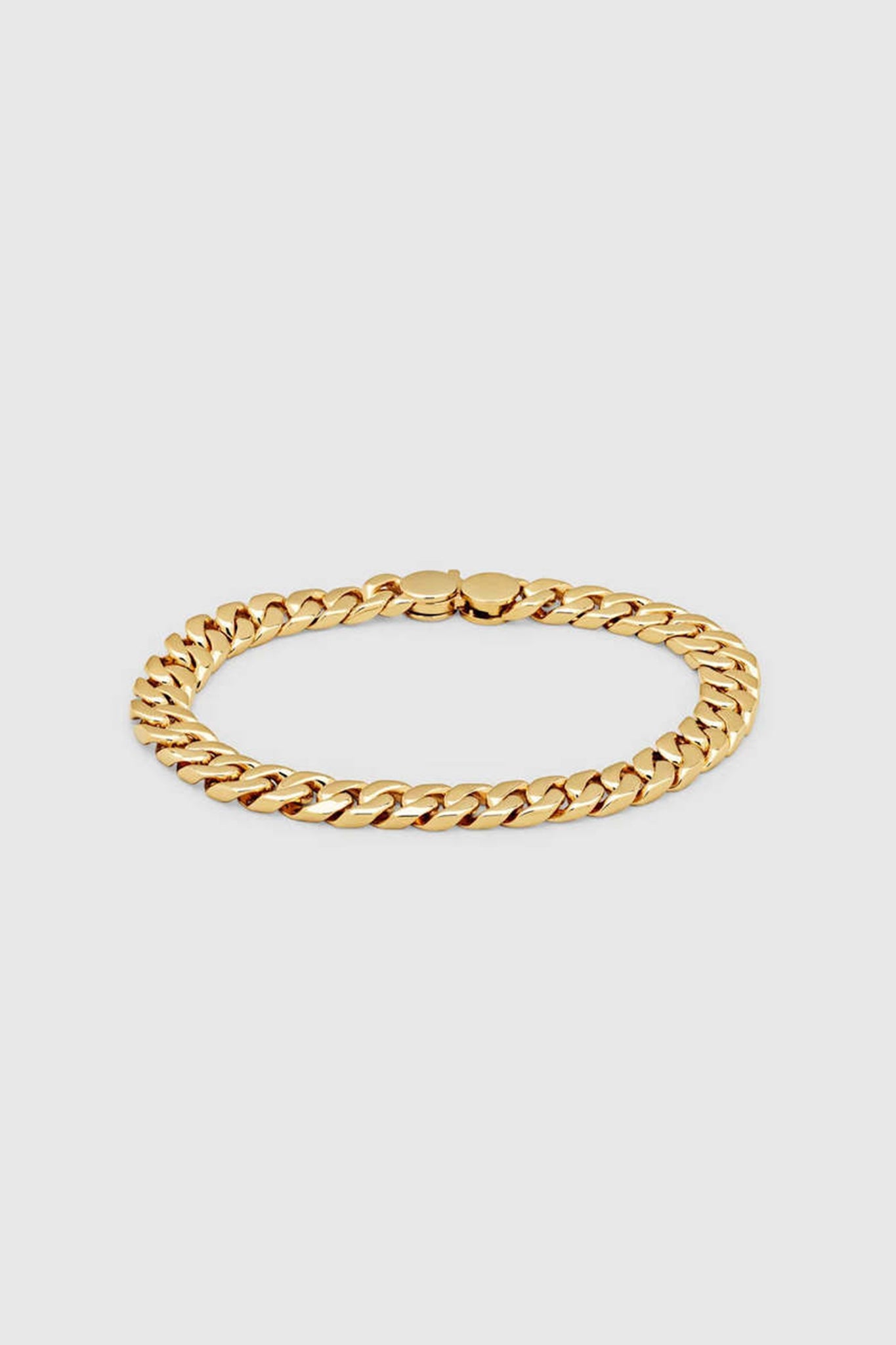 Gold Curb 7 Bracelet