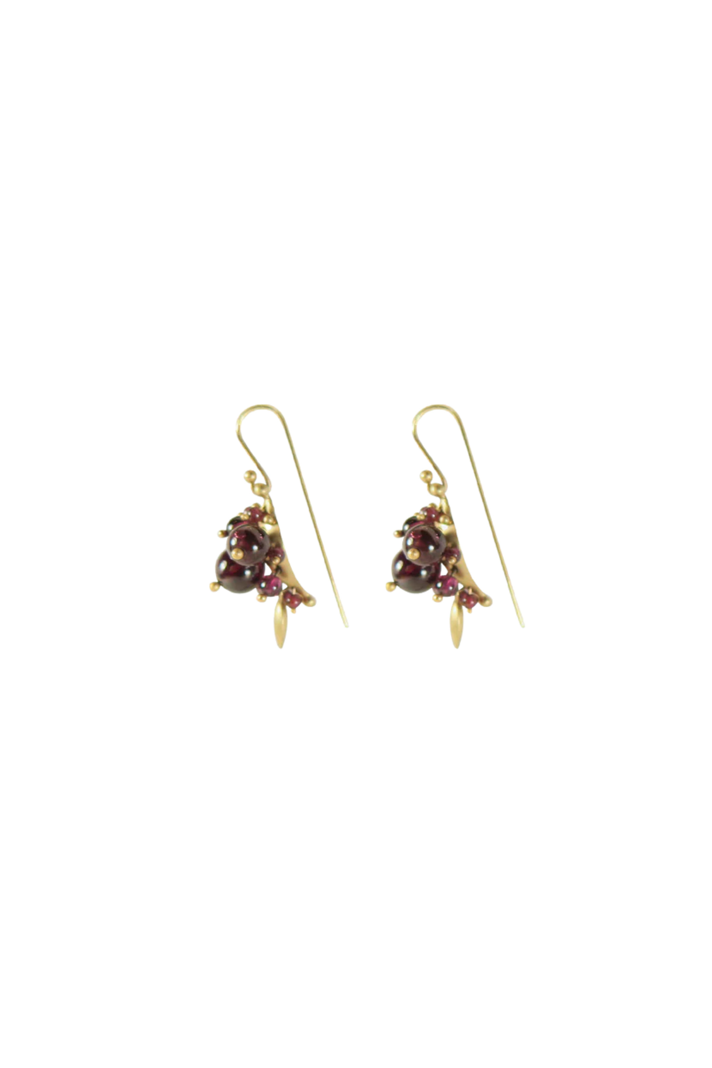 Garnet Bug Cluster Earrings