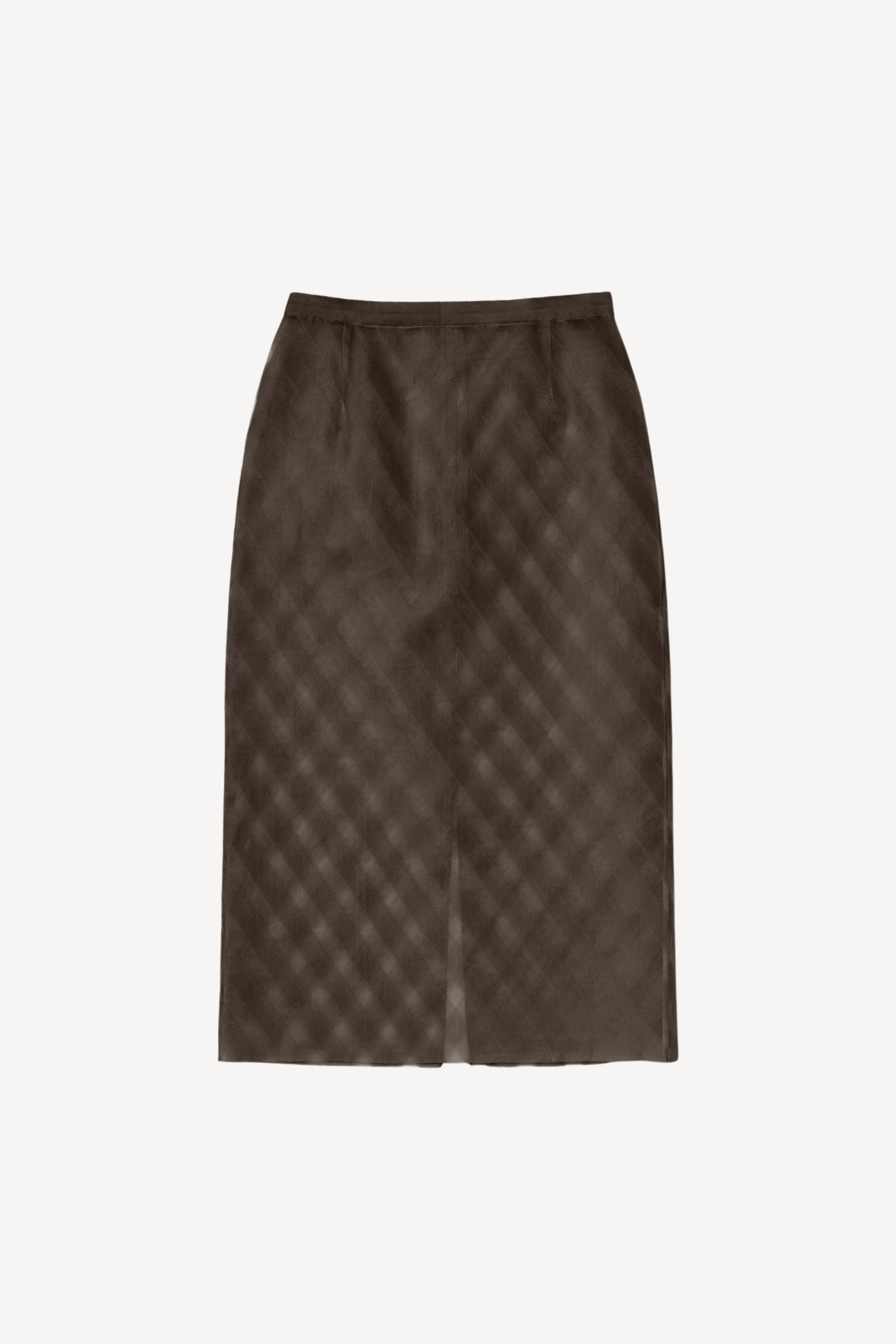 Silk Cotton Pencil Skirt