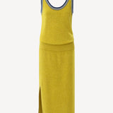Blouson Tank Knit Maxi Dress