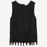Leah Vertical Fringe Vest