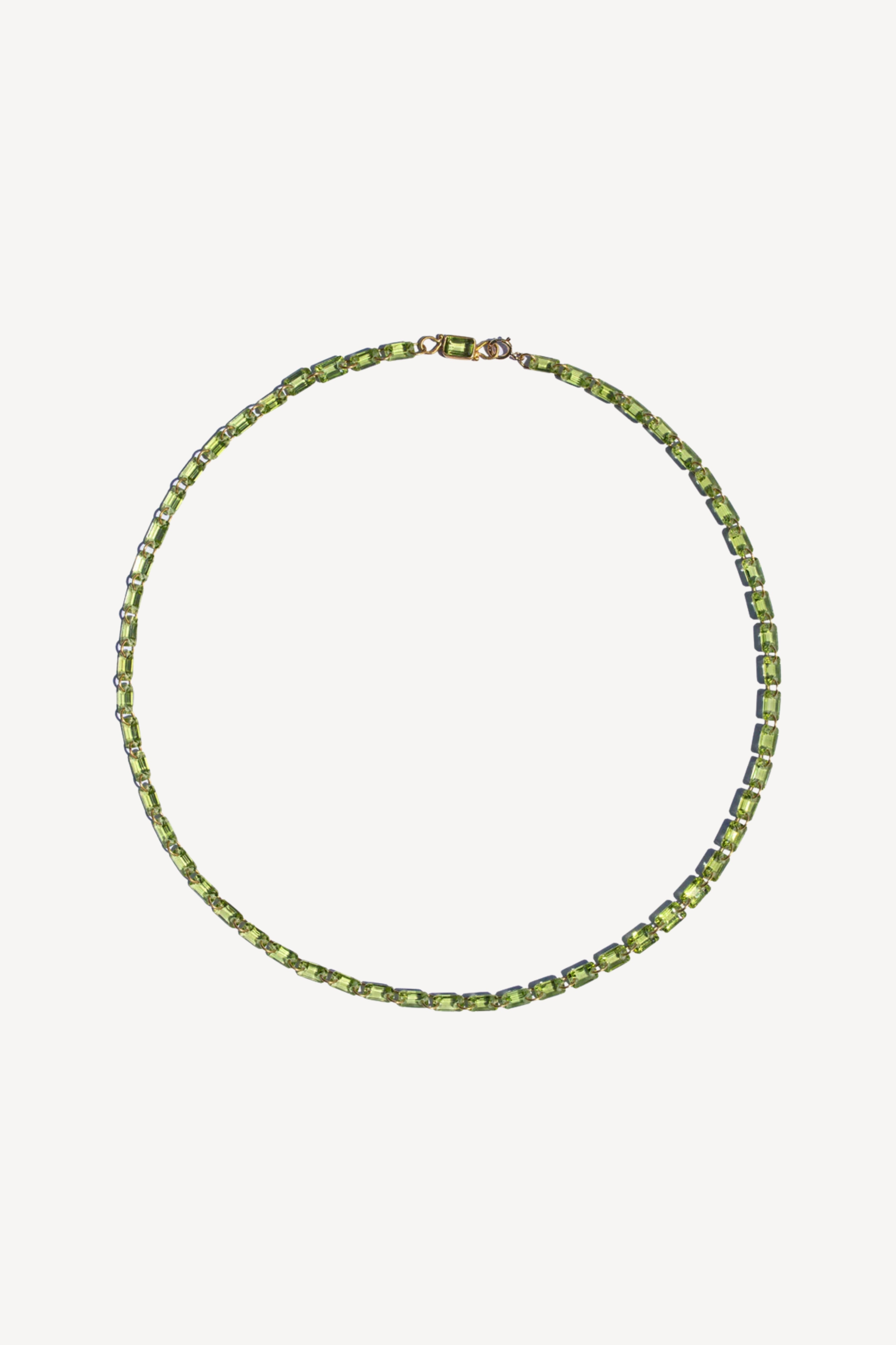 Emerald Cut Lady Like Necklace in 20k Gold