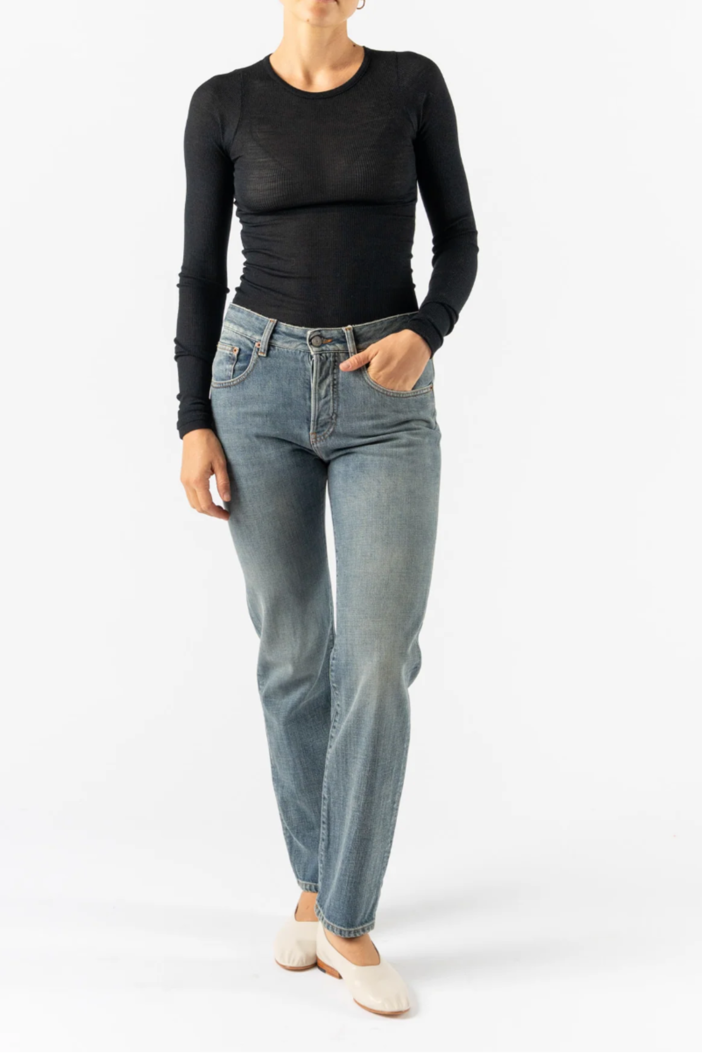 Wool Silk L/S Tee