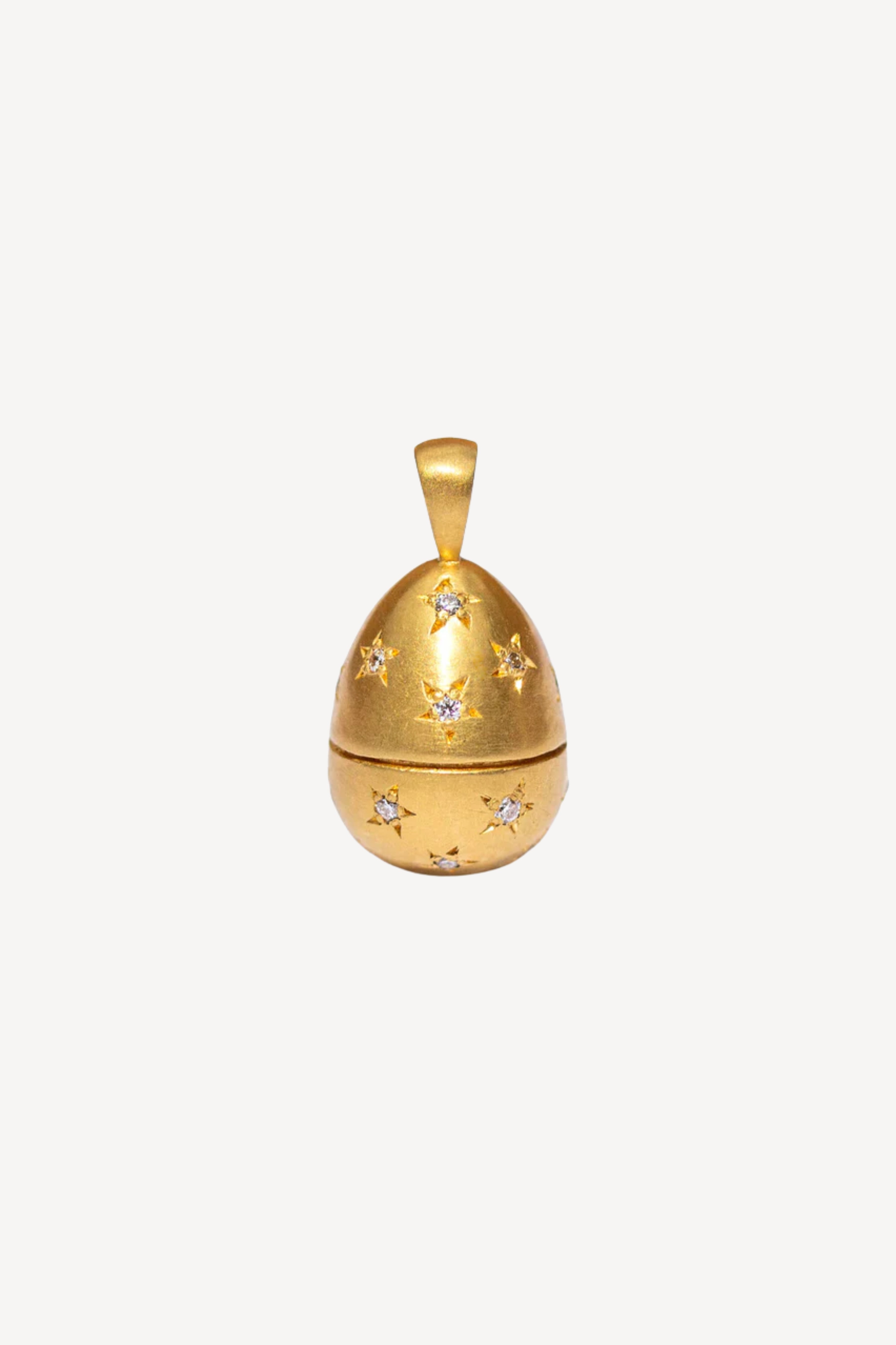 Diamond & Pearl Easter Egg Pendant