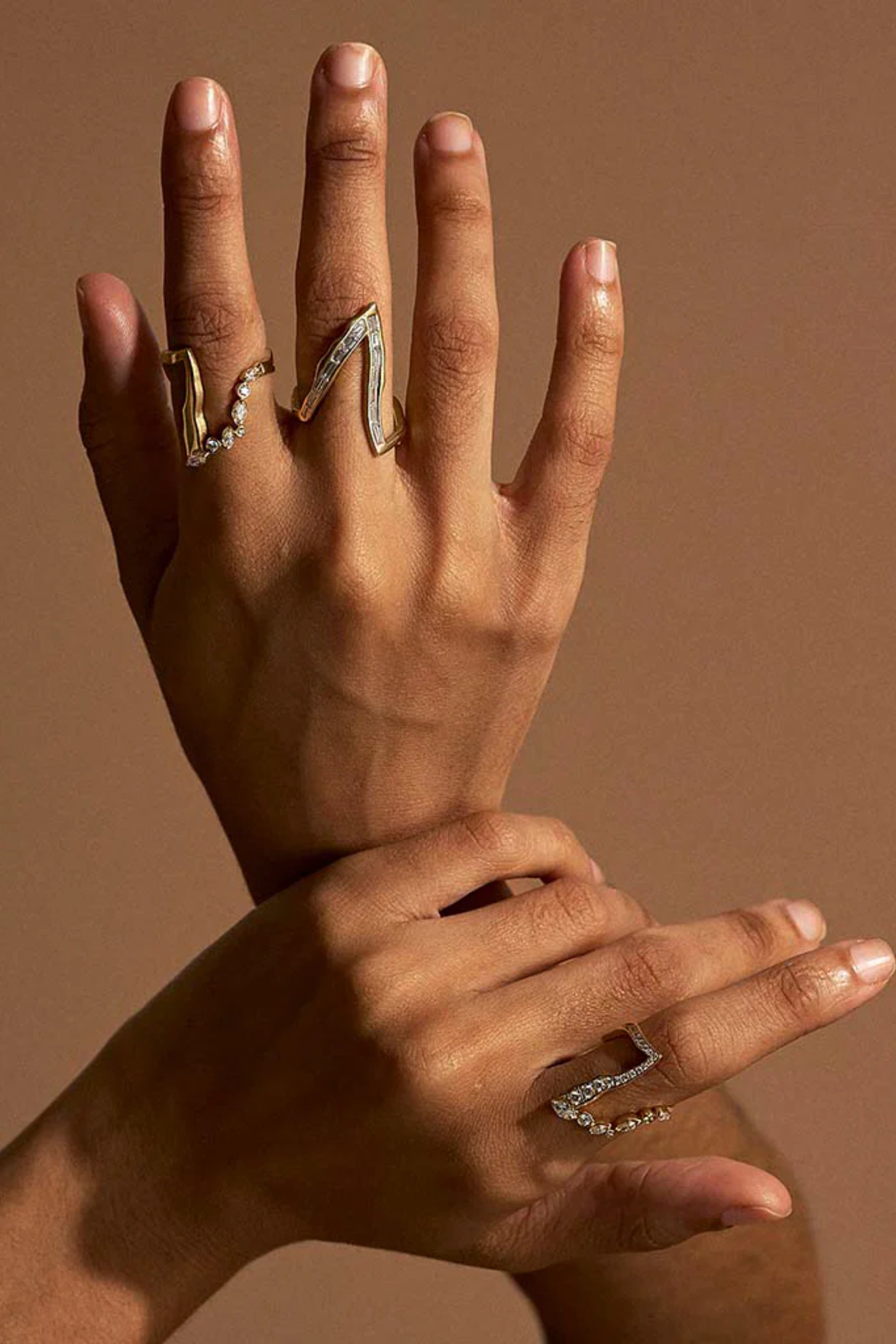 Kintsugi Pave Diamond Victoria Ring
