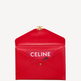 Envelope Pouch in Chili Red
