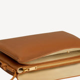 Trio Flap in Soft Tan