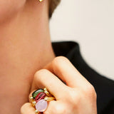 Colors Tumbler Ring Green Amethyst