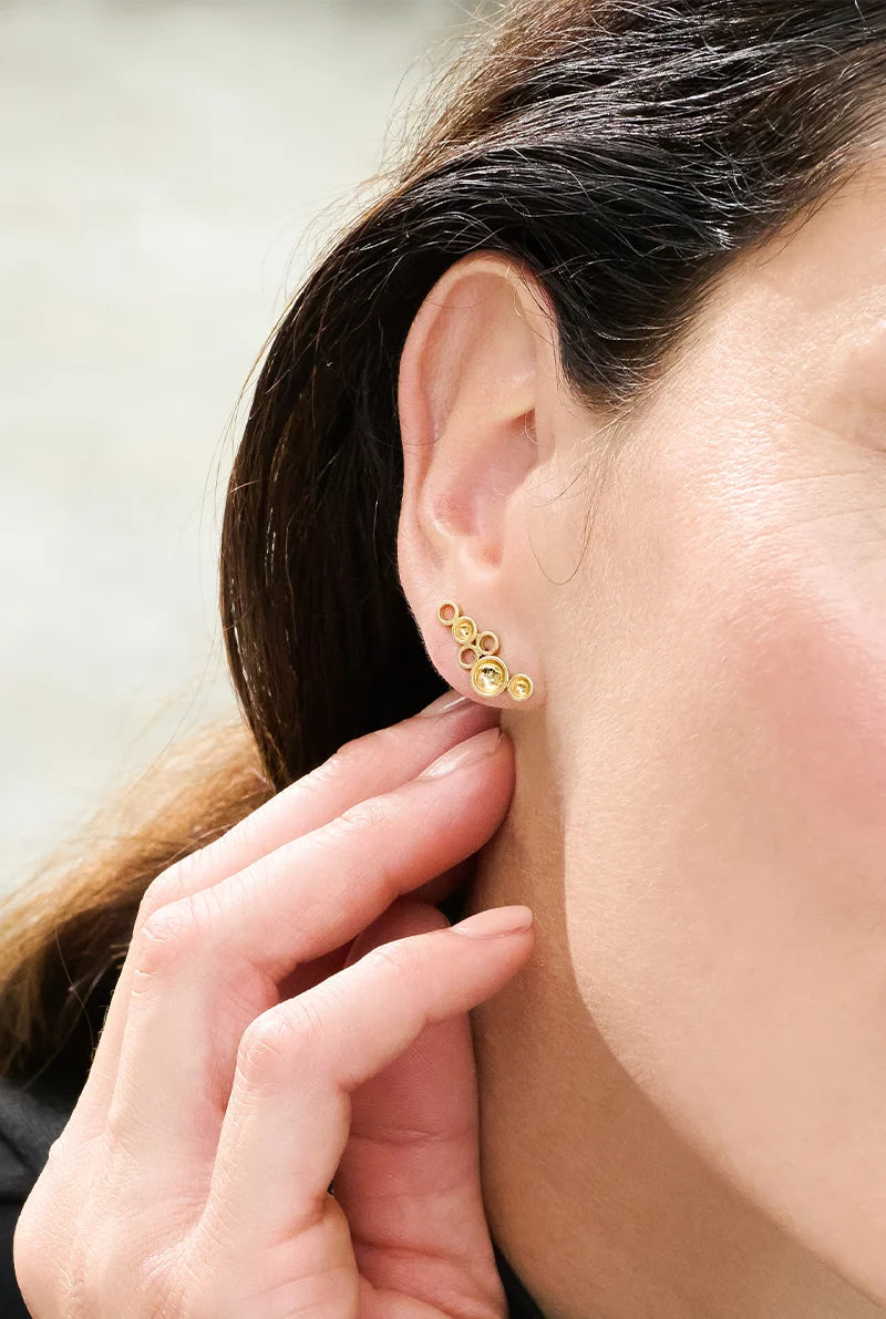 Jali Celestial Earring Studs - Slim Petite