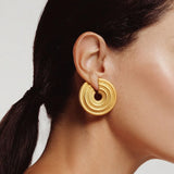 'Jodha Bai Spirit Twisting Hoop Earrings - Maxi