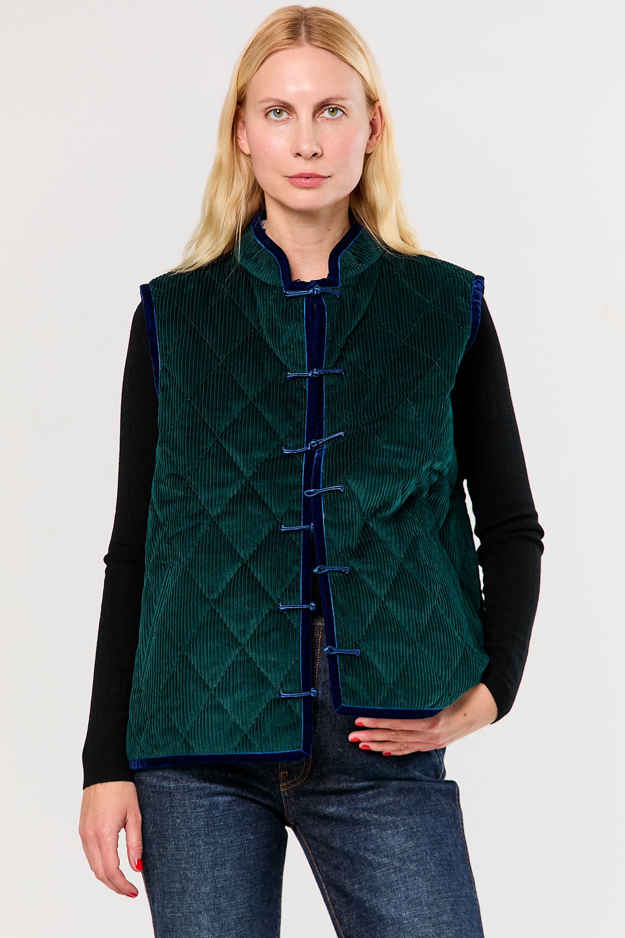 Cord Puffer Vest