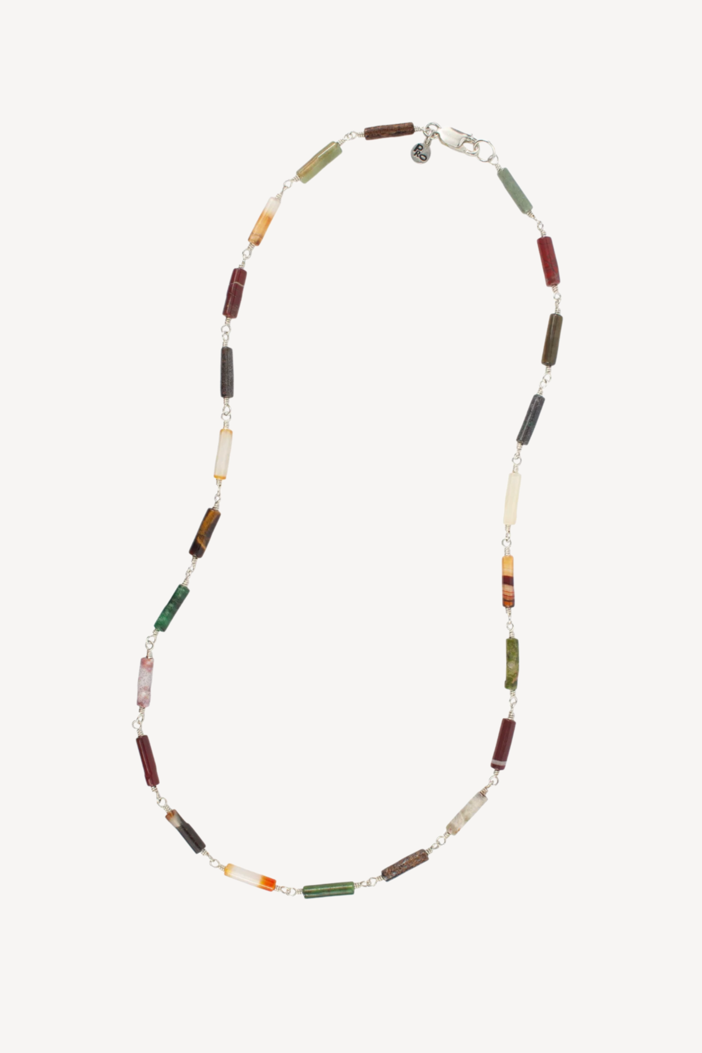 Stone Necklace - Sterling Silver