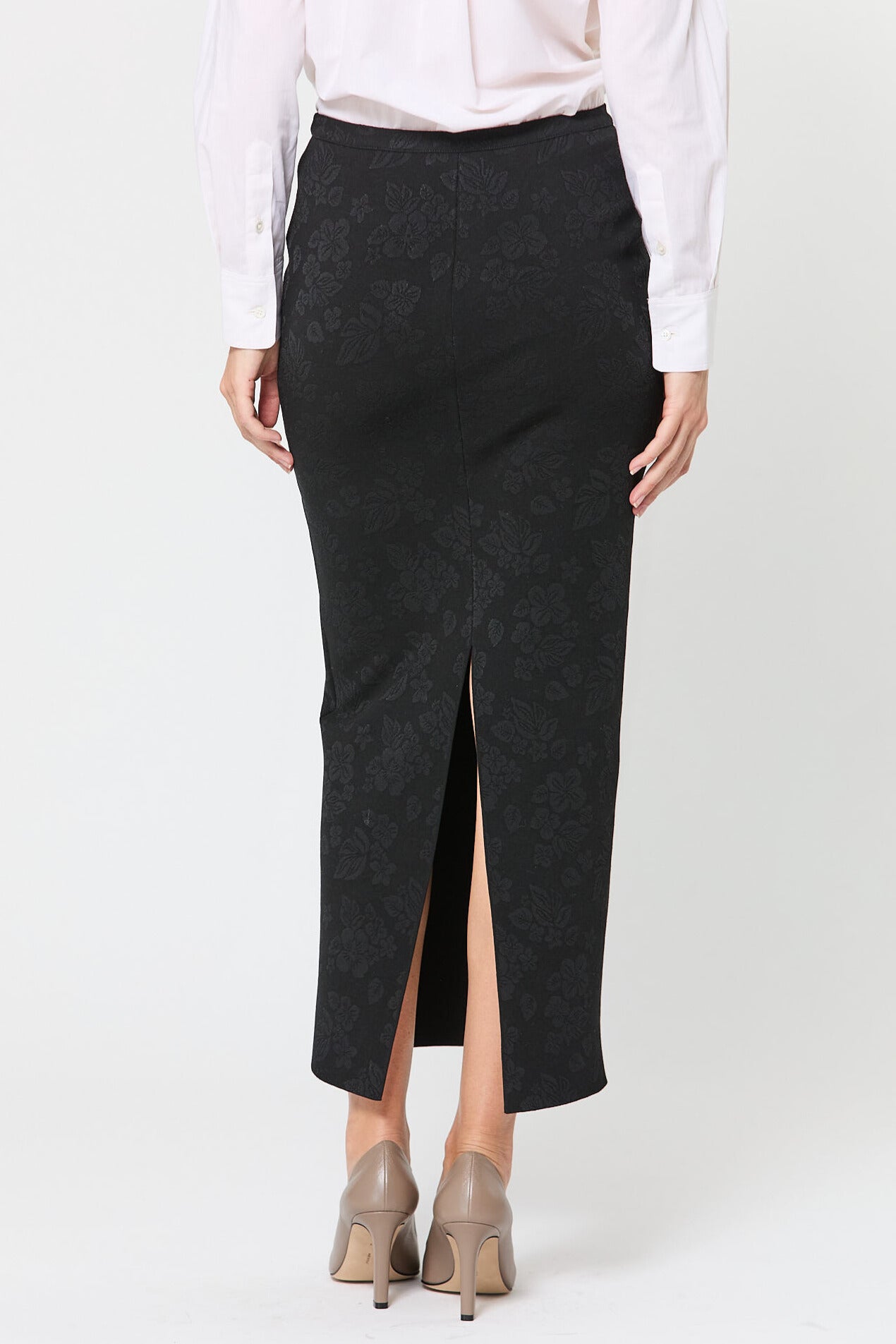 Matte Shine Floral Lawton Skirt