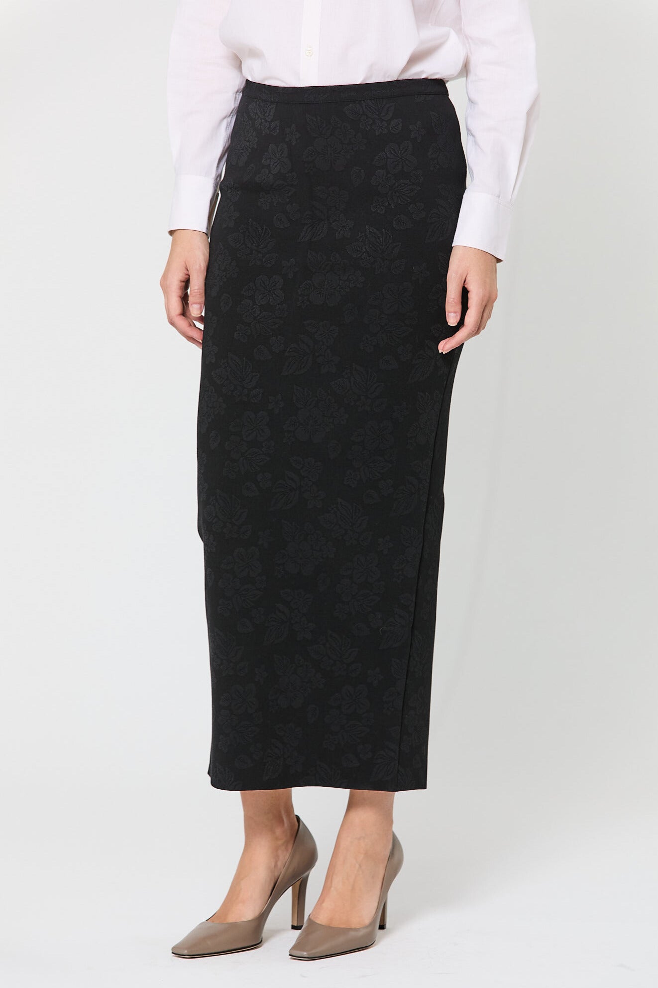 Matte Shine Floral Lawton Skirt