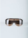 Half Bombé Sunglasses in Dark Brown