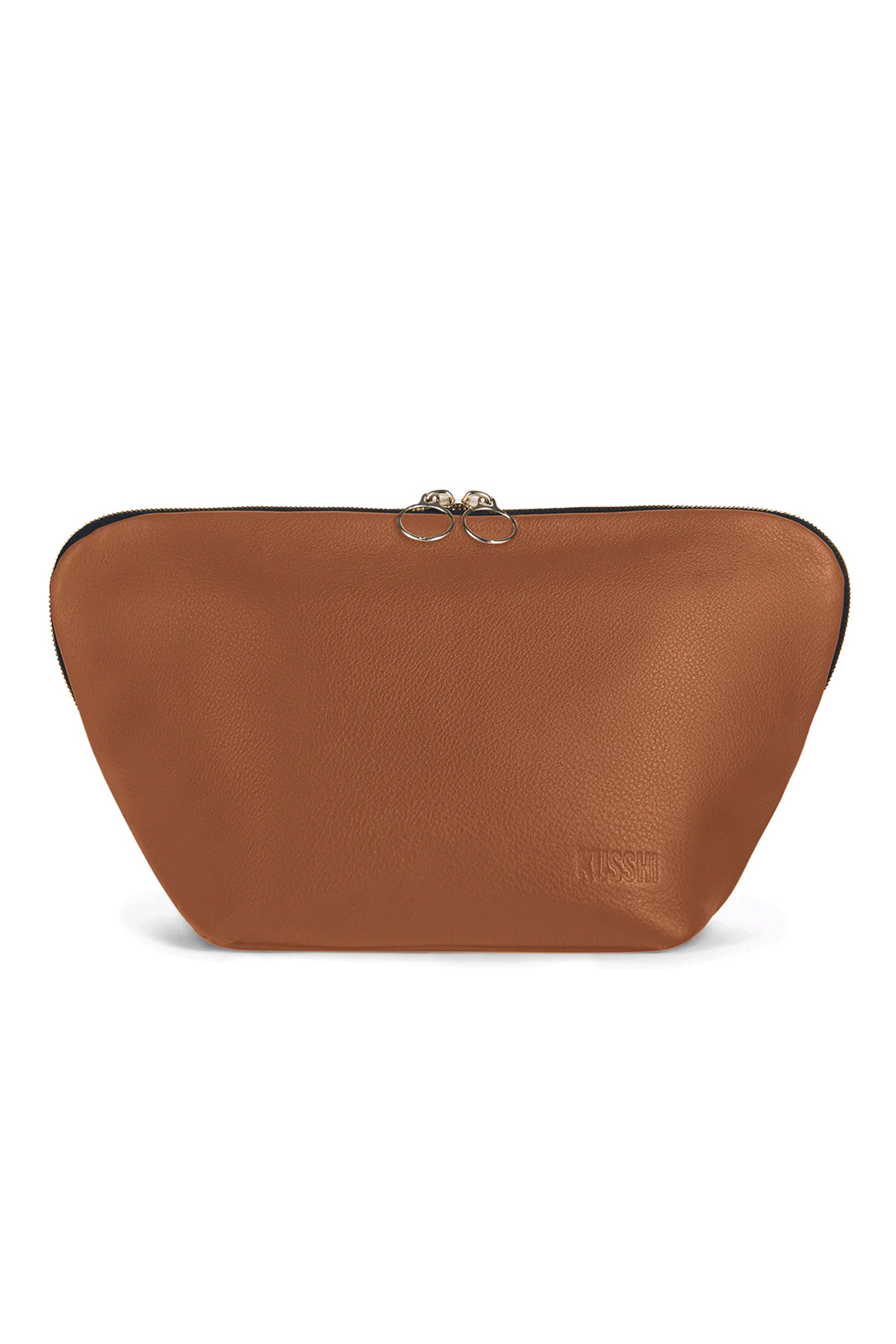 Camel & Red Vacationer Makeup Bag