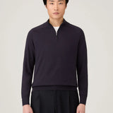 Sea Island Cashmere l/s Half Zip