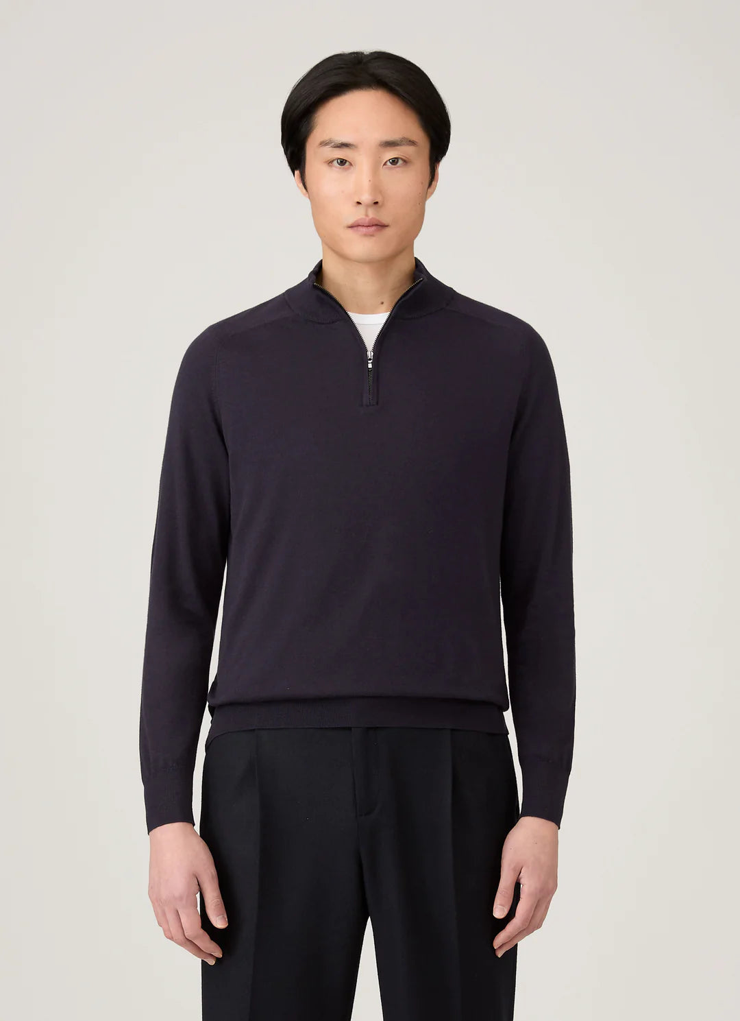 Sea Island Cashmere l/s Half Zip