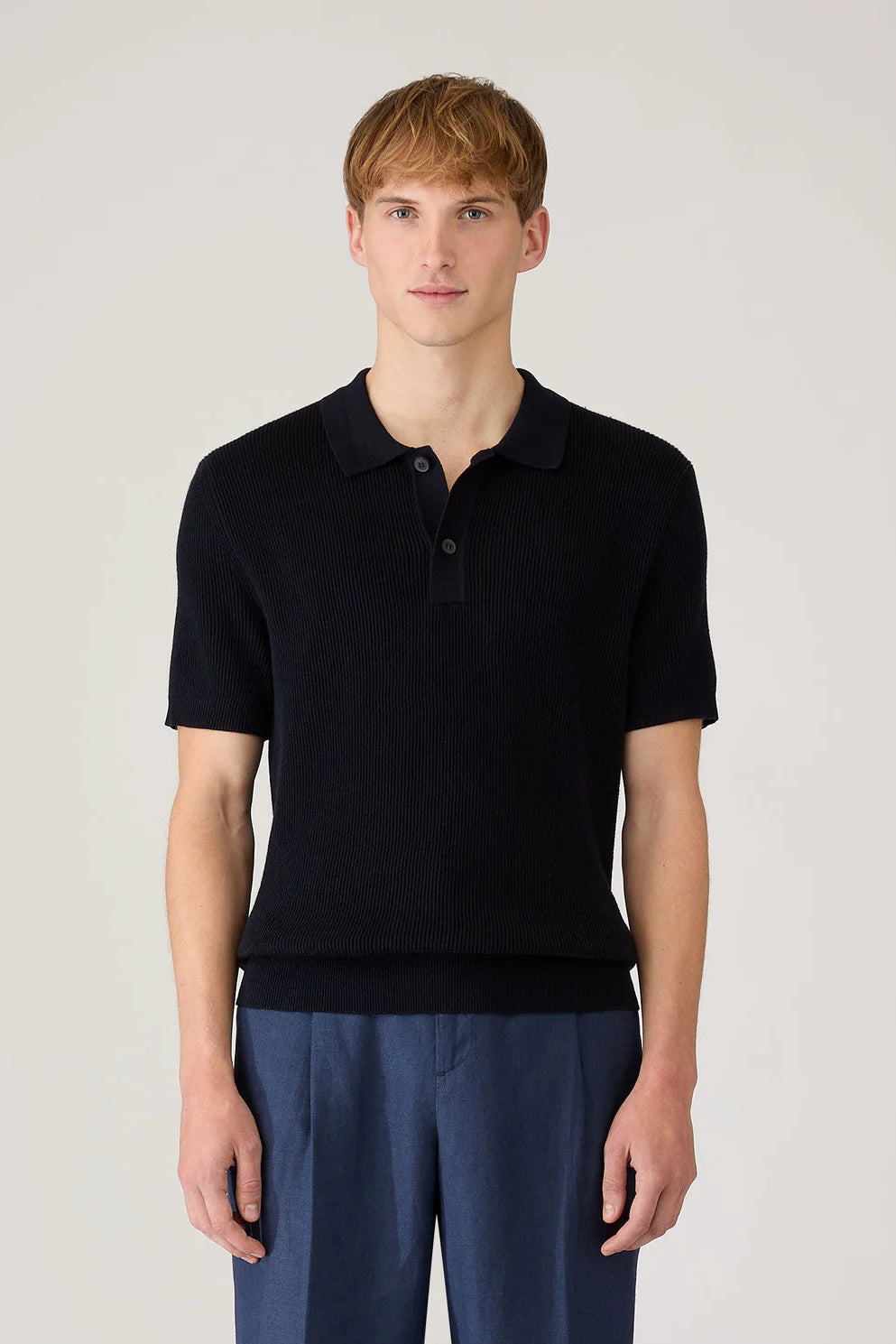 2-Colour Rib Polo