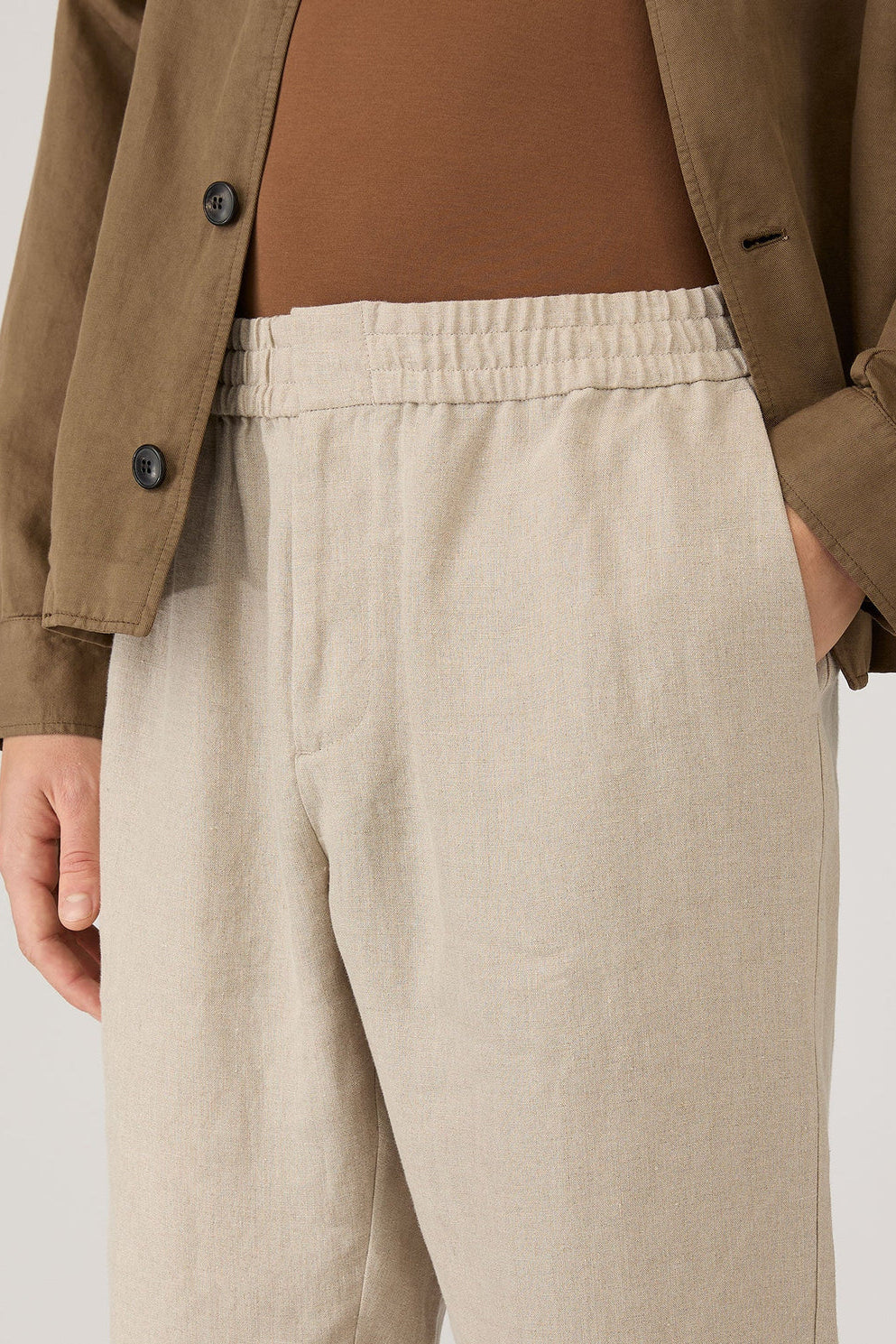Linen Drawstring Trouser