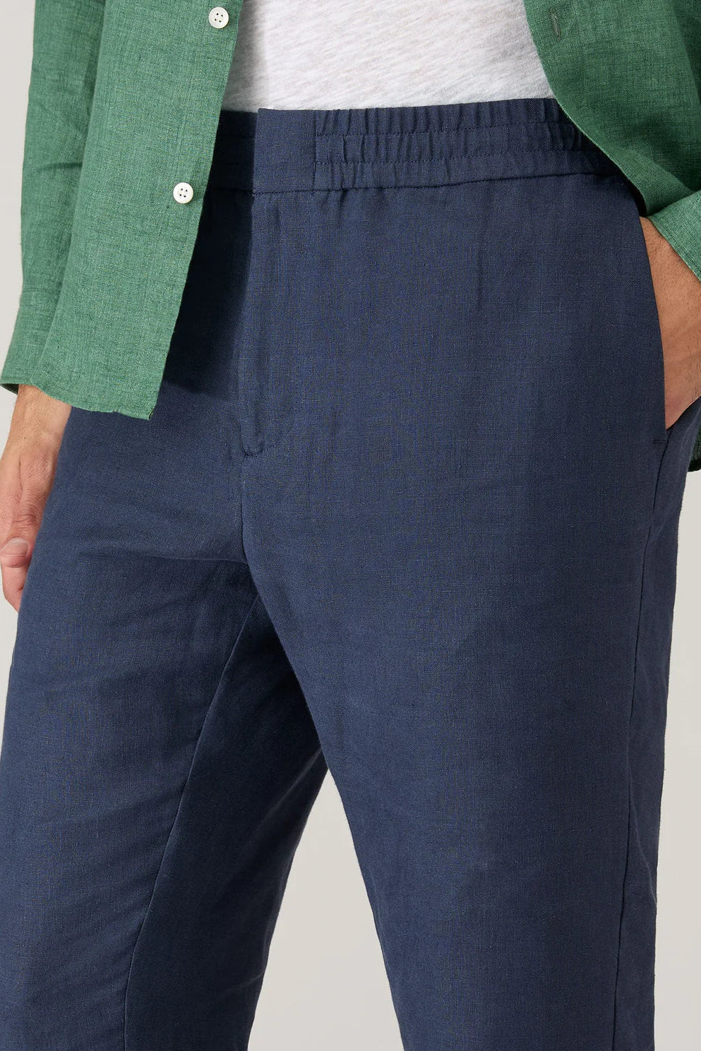 Linen Drawstring Trouser