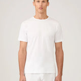 Short Sleeve Crew Neck T-Shirt in White