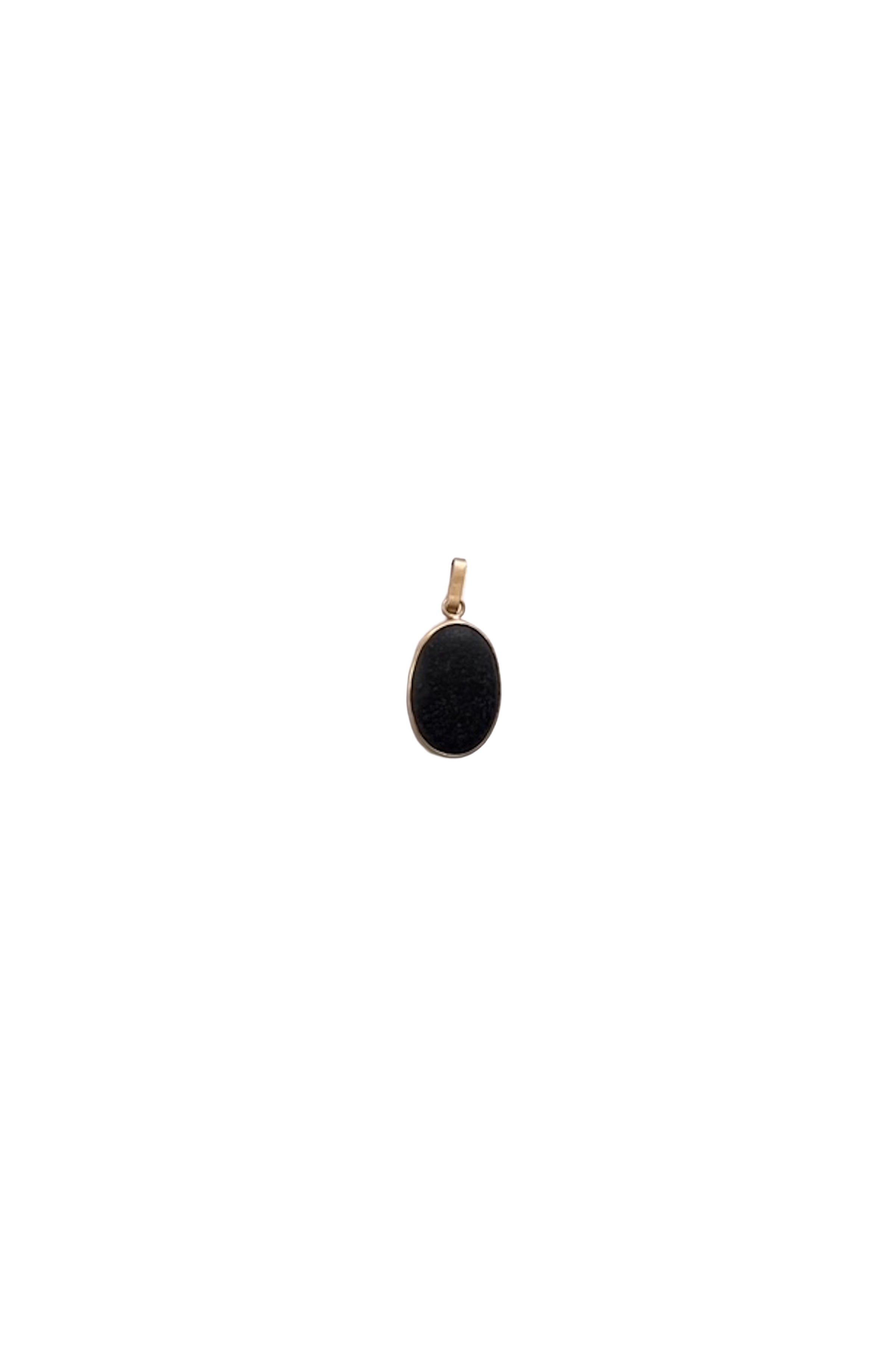 Coffee Bean Stone Pendant