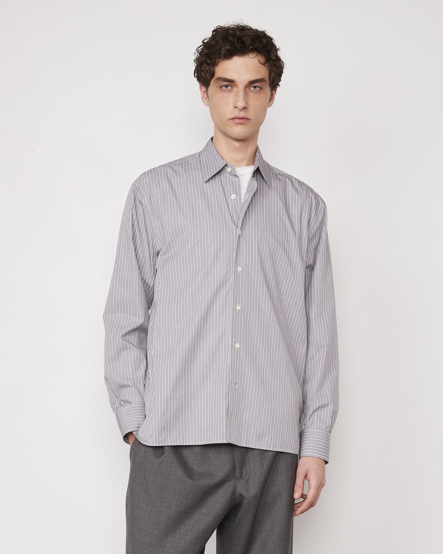 GAD STRIPED COTTON POPLIN