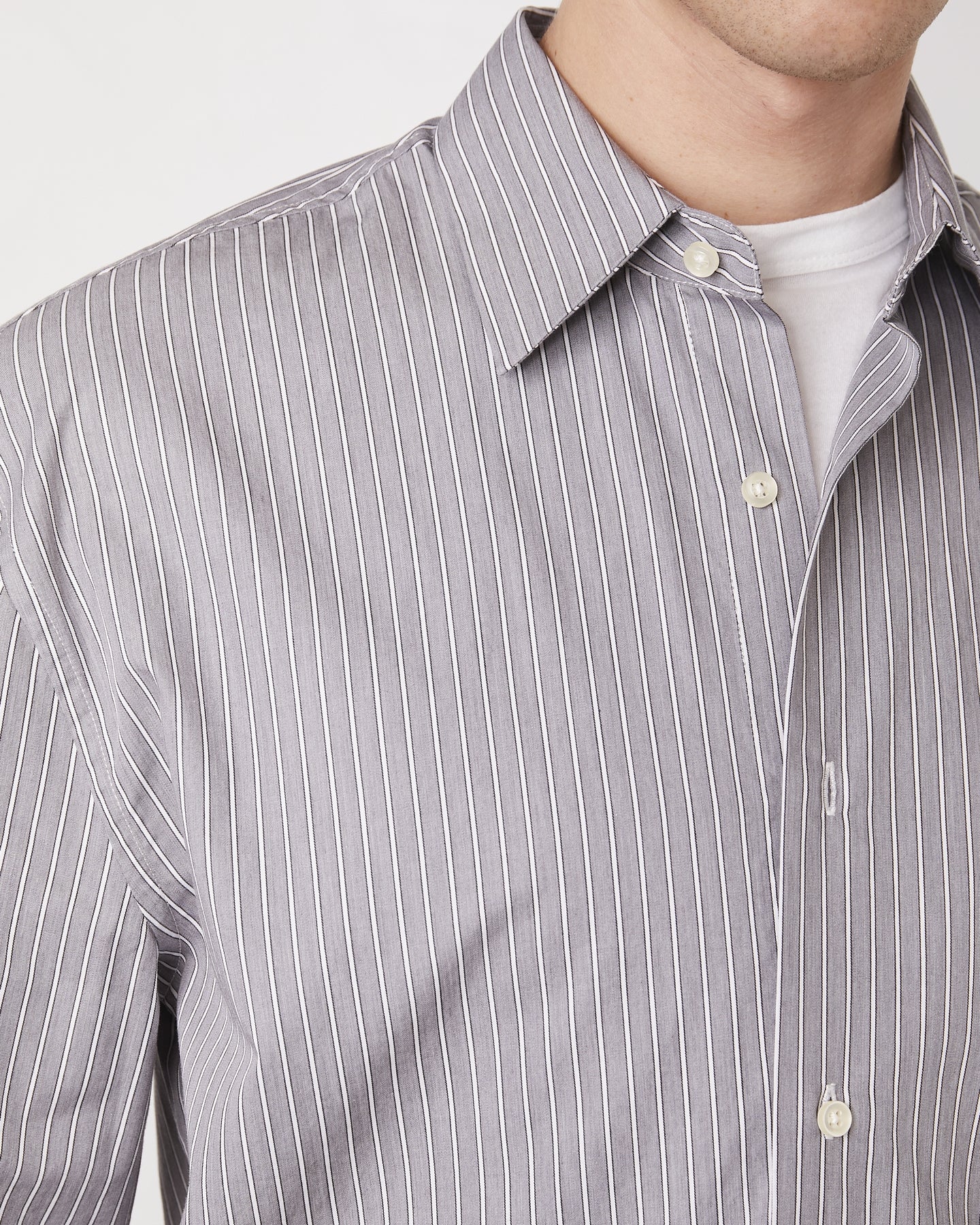 GAD STRIPED COTTON POPLIN