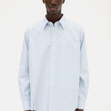Washed Finx Twill Big Shirt in Light Blue